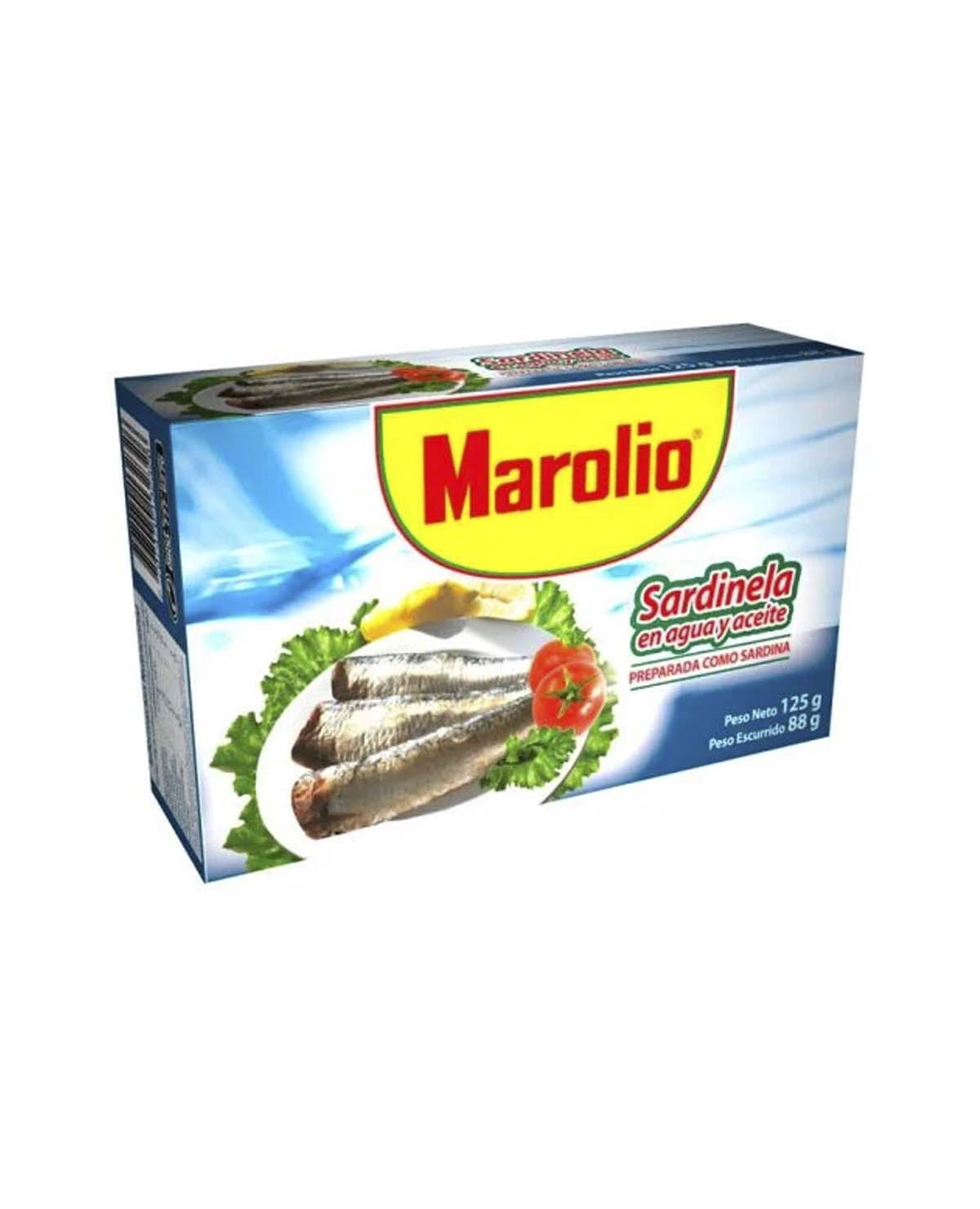 Sardinela Marolio En Aceite y Agua x 125 Gr